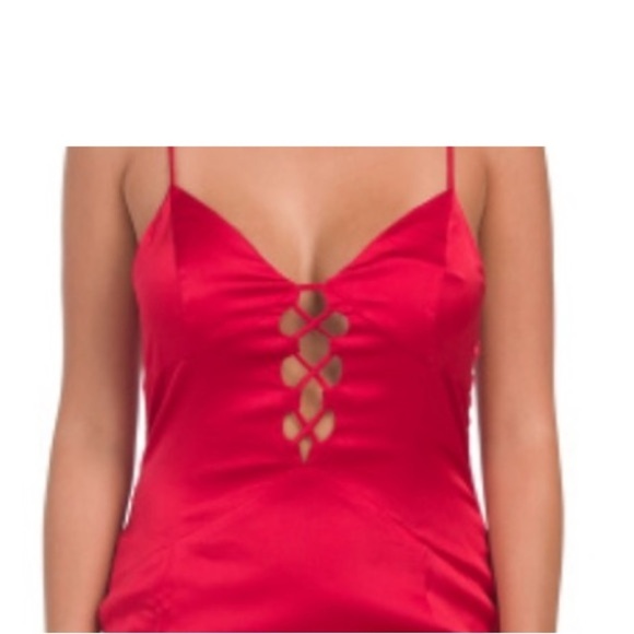 Runway  Maxi Dress Red Fire.  NWT. size L.  New Year, Cocktail, Wedding, Prom - Picture 8 of 15